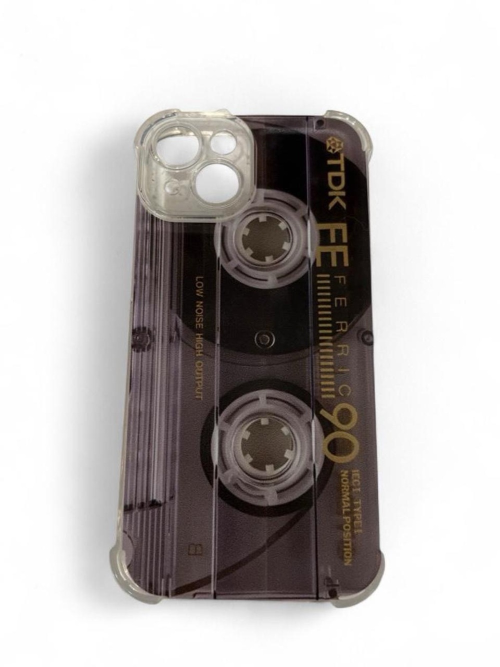 Retro Cassette iPhone 14 Case - Black